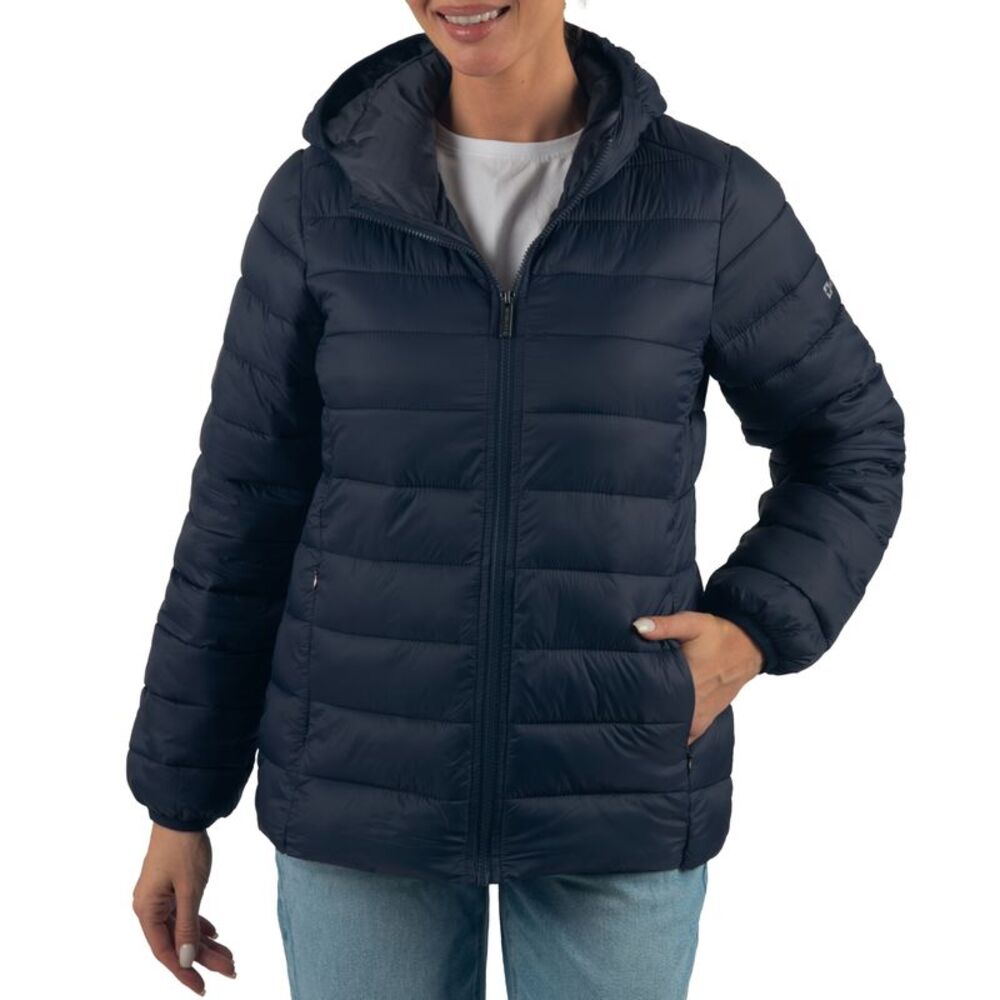 AlpineSwiss Womens Hooded Down Alternative Puffer Jacket Warm Light Bubble Coat
